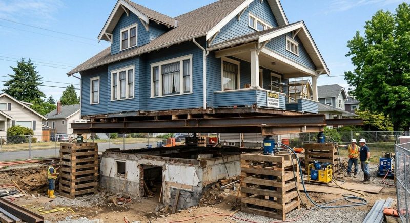 House Raising detail